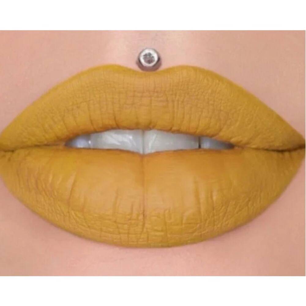 Jeffree Star Psychedelic Witch Velour Liquid Matte Gold Mustard Lipstick NIB